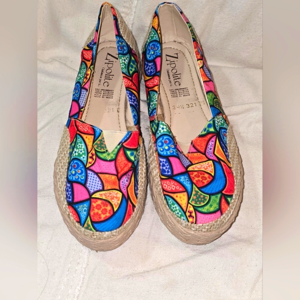 Women's Colorful Espadrilles, Zipolite wedge, womens shoes